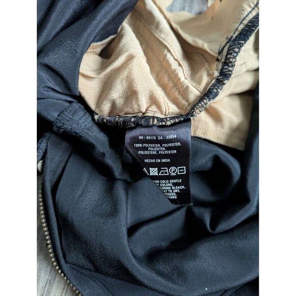 Anthropology MAUVE Scallop Heam Mini Skirt Size 6 Tan Black Tiered Layered - Picture 8 of 8